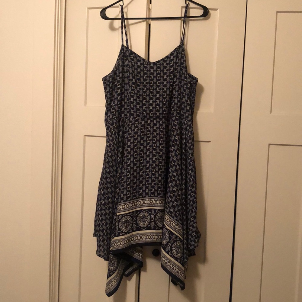 NWOT Blue Flowy Summer Dress